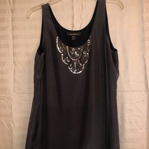 Tommy Bahama silk tank with beading size Medium